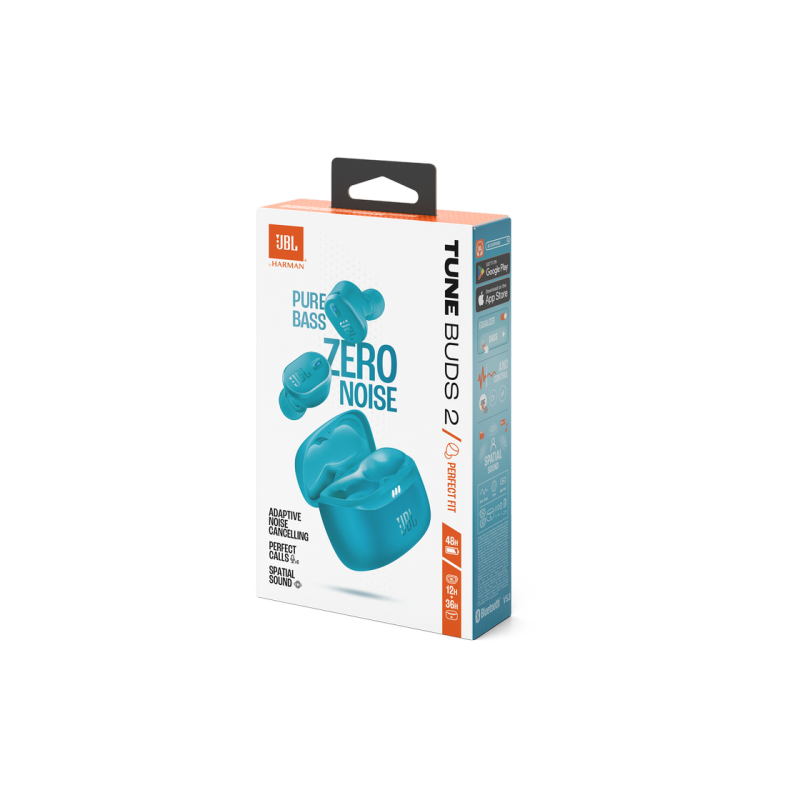 Беспроводная гарнитура JBL Tune Buds 2 Turquoise, TWS