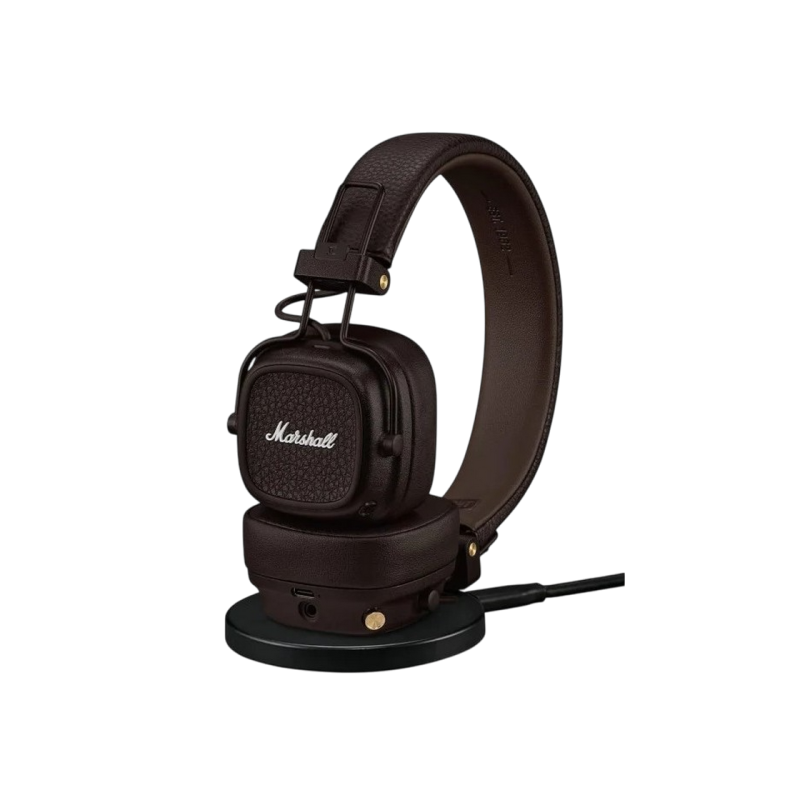 Casti Marshall Major V Bluetooth Headphones - Brown
