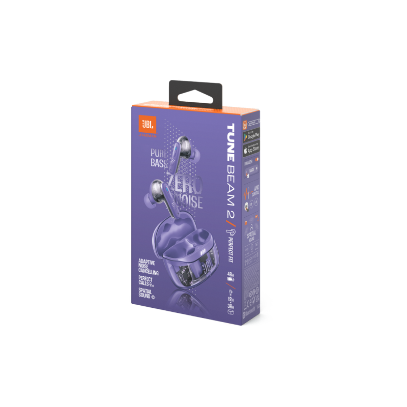Беспроводная гарнитура JBL Tune Beam 2 Ghost Purple, TWS