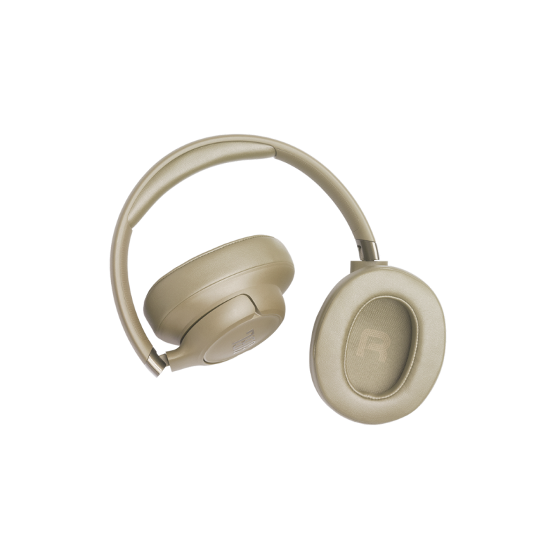 Headphones Bluetooth JBL T780NC, Beige, On-ear, Adaptive Noise Cancelling with Smart Ambient