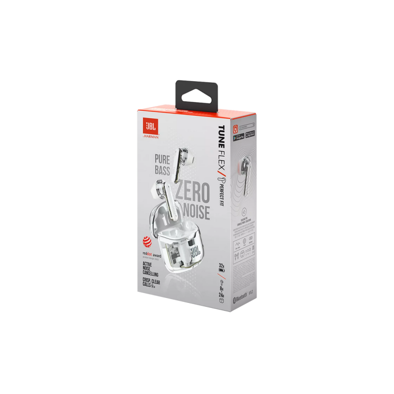 Наушники JBL Tune Flex White Ghost Edition