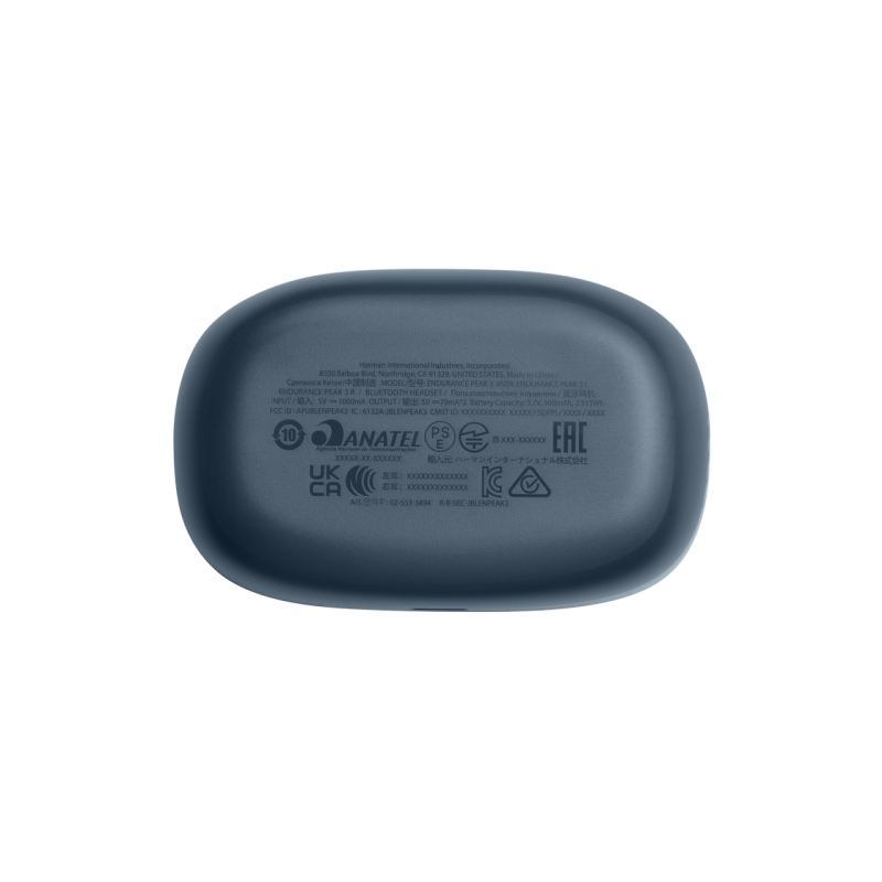 True Wireless JBL Endurance Peak III Blue