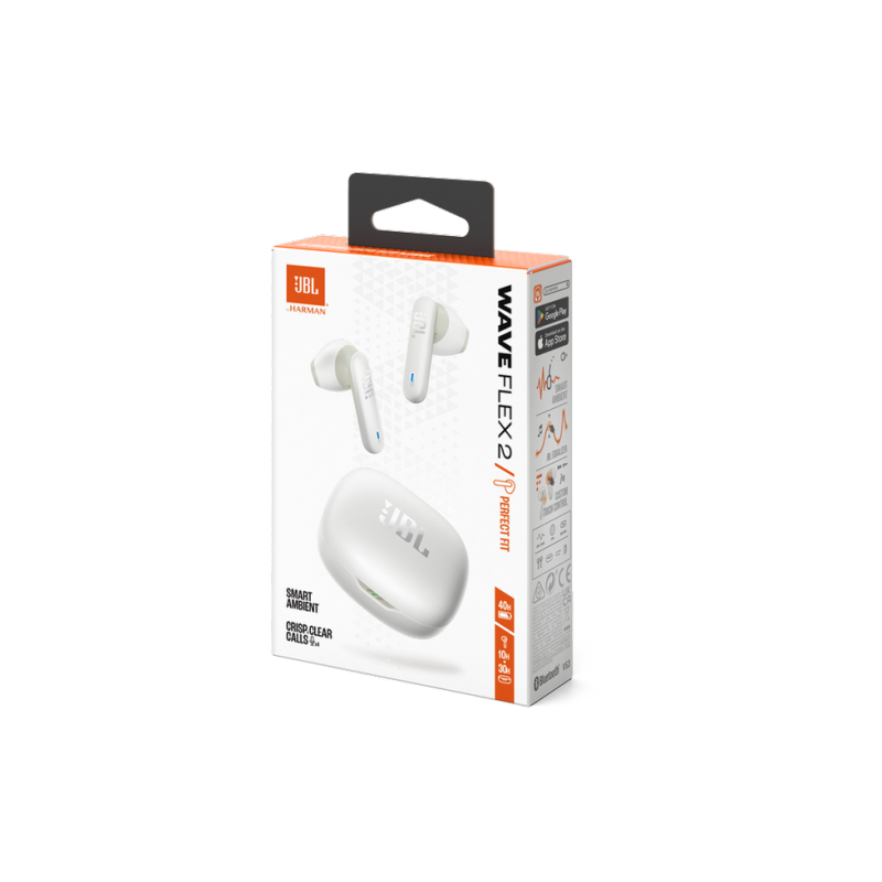 True Wireless JBL Wave Flex 2, White, TWS Headset