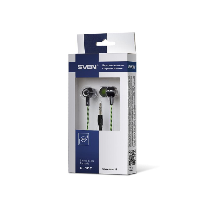 Наушники Sven E-107 Black/Green