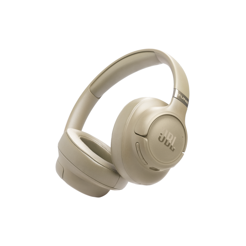 Headphones Bluetooth JBL T780NC, Beige, On-ear, Adaptive Noise Cancelling with Smart Ambient