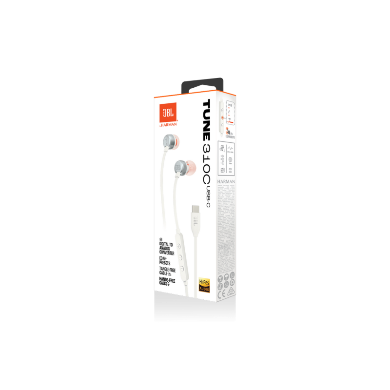 Наушники JBL T310C, White