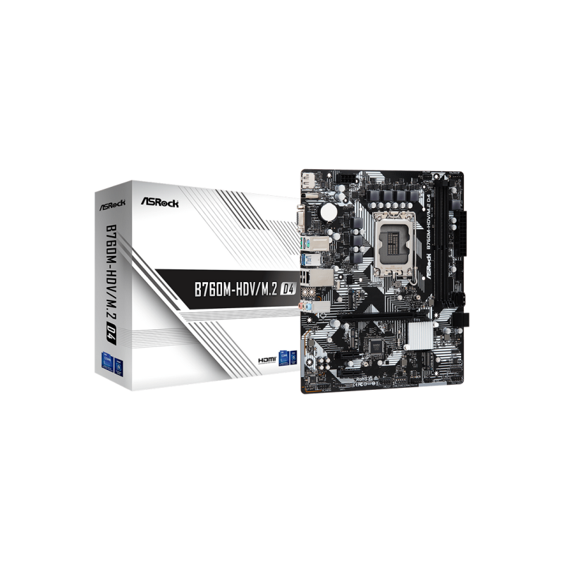 Материнская плата ASRock B760M-HDV/M.2 D4