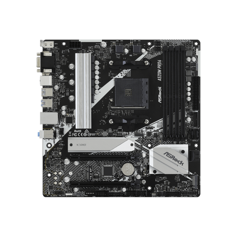 MB AM4 ASRock A520M PRO4 mATX