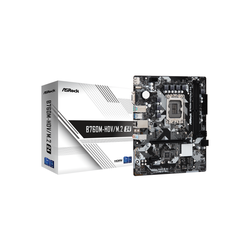 Материнская плата ASRock B760M-HDV/M.2 D4