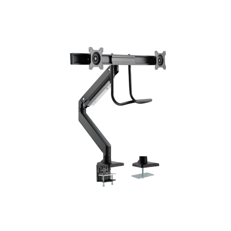 Table/desk 2-display mounting "MA-DA2-04" Gembird, (rotate,tilt,swivel), 17”-32”,up to 8 kg,VESA:75x75,