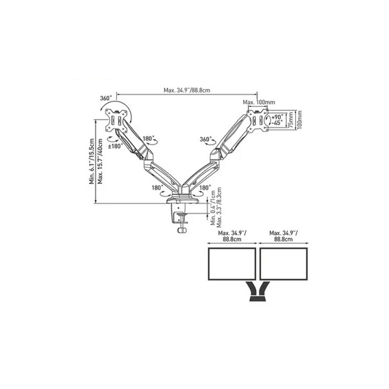 Крепление для Монитора Barkan M142P Крепление для Монитора Barkan M142P