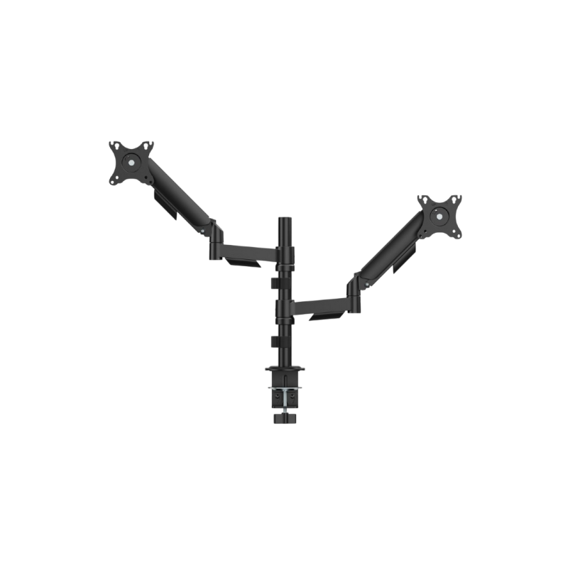 Table/desk 2-display mounting "MA-DA2P-02" Gembird (rotate,tilt,swivel),17”-32”,up to 9 kg,VESA:75x75,