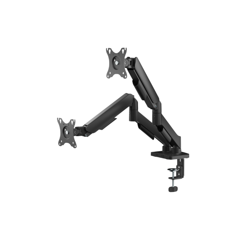 Table/desk 2-display mounting "MA-DA2U-01" Gembird (rotate,tilt,swivel),17”-32”,up to 9 kg,VESA:75x75,