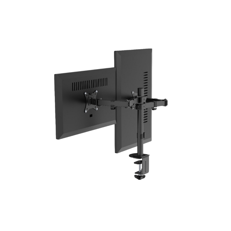 Table/desk 2-display mounting "MA-D2-03" Gembird (rotate,tilt,swivel,17”-32”,up to 9 kg,VESA:75x75,