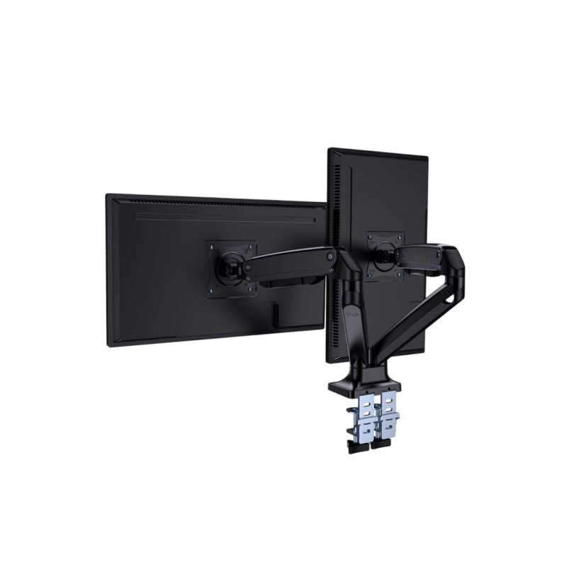 Table/desk 2-display mounting "MA-DA2-03" Gembird (rotate,tilt,swivel),17”-32”,up to 10 kg,VESA:75x75,