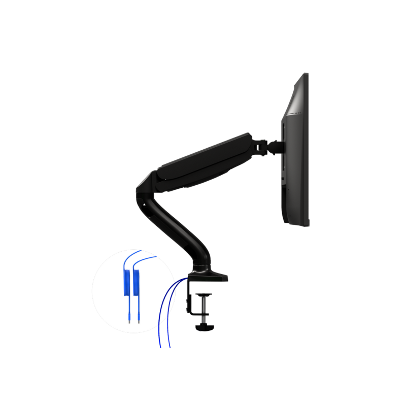 AOC AS110DX Single Monitor Arm with USB Hub