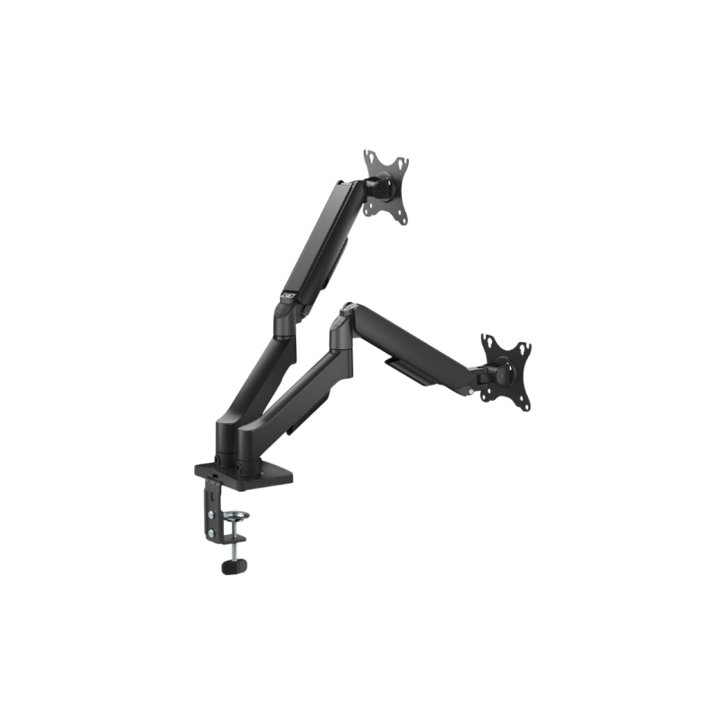 Table/desk 2-display mounting "MA-DA2U-01" Gembird (rotate,tilt,swivel),17”-32”,up to 9 kg,VESA:75x75,