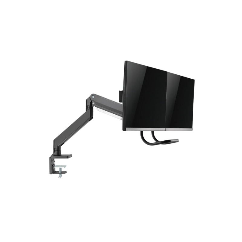 Table/desk 2-display mounting "MA-DA2-04" Gembird, (rotate,tilt,swivel), 17”-32”,up to 8 kg,VESA:75x75,