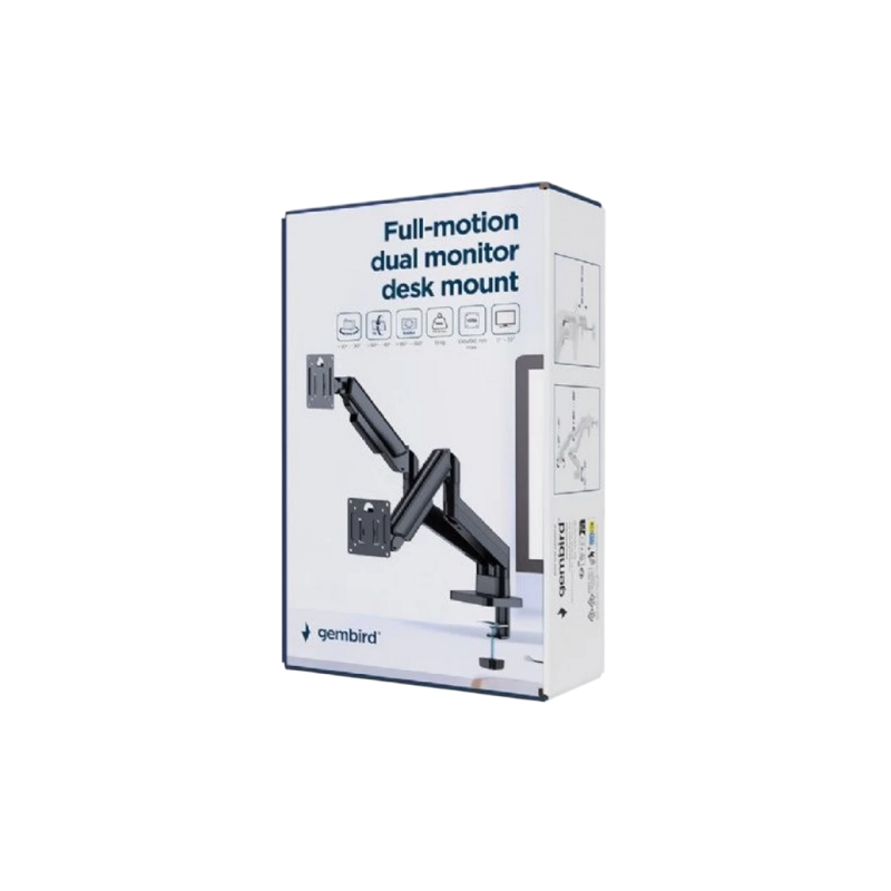 Крепление для Монитора Gembird MA-DA2-06