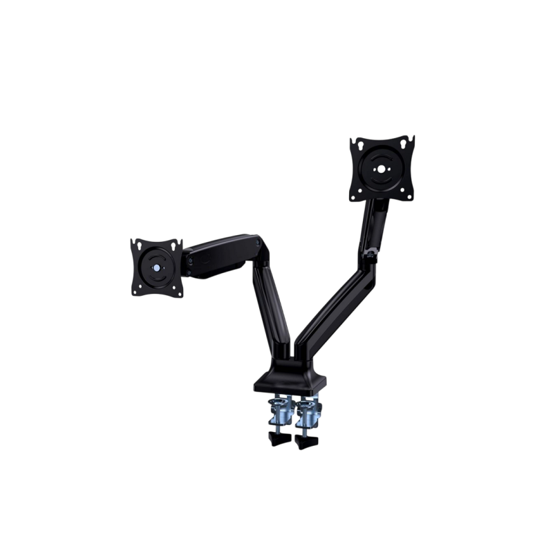 Table/desk 2-display mounting "MA-DA2-03" Gembird (rotate,tilt,swivel),17”-32”,up to 10 kg,VESA:75x75,