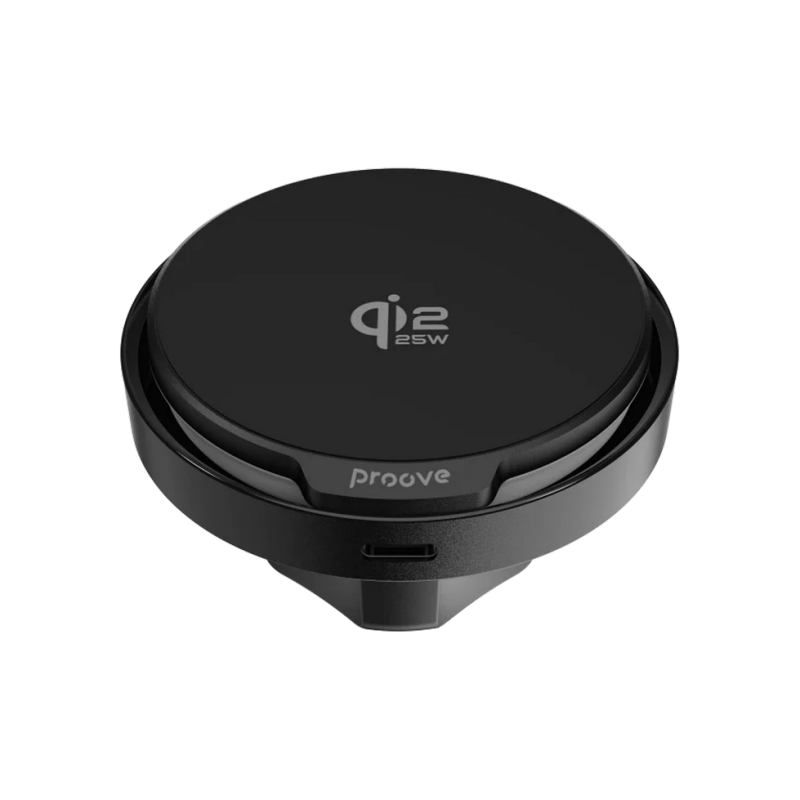 Car Mount With Wireless Charger Proove Spark Qi2.2 25W, Black