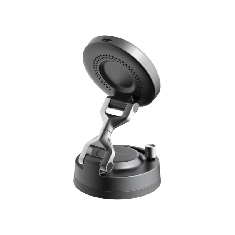 Car Mount With Wireless Charger Proove Jetlock Qi2.2 25W, Black