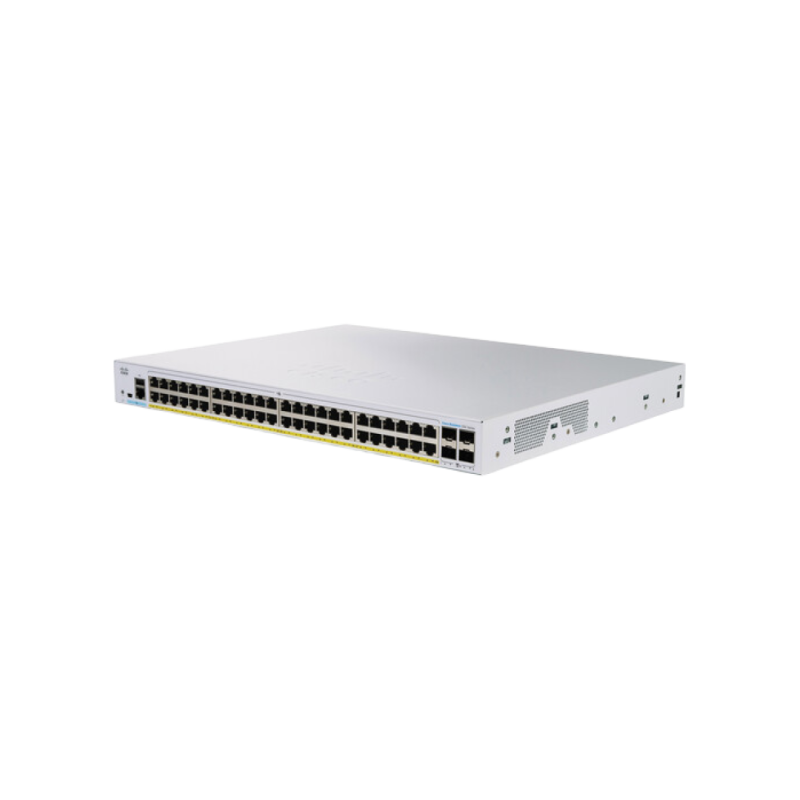 48-портовый гигабитный управляемый коммутатор с полным PoE Cisco CBS350-48FP-4X, 4 x 10G SFP