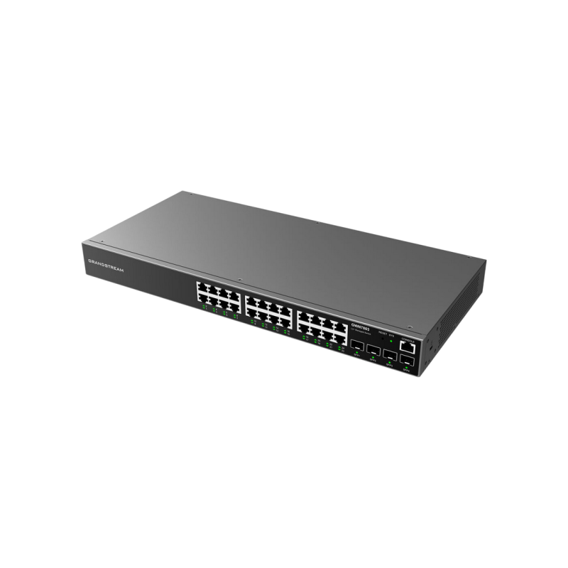 24-port 10/100/1000Mbps L2++ Managed Switch Grandstream "GWN7803 Pro", 2xSFP+, Console Port, RPS