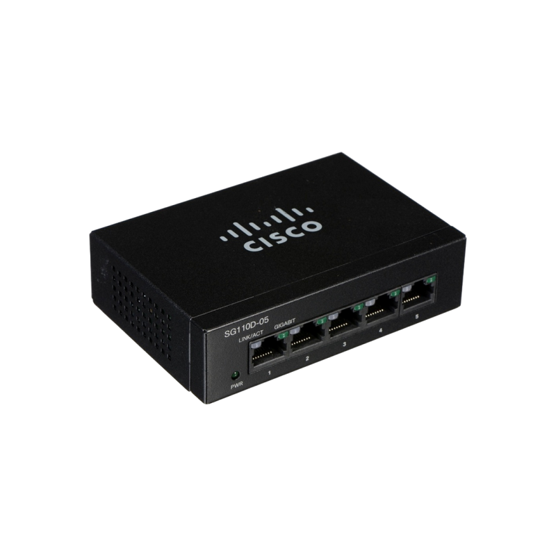 .5-портовый гигабитный настольный коммутатор Cisco SG110D-05