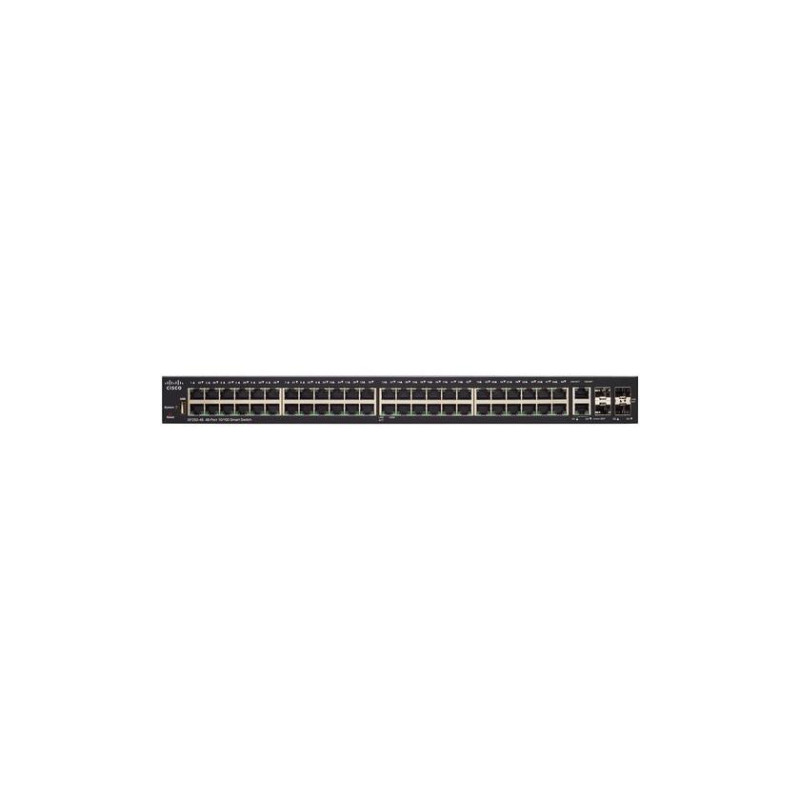48-портовый 10/100 Мбит/с интеллектуальный коммутатор Cisco SF250-48, 2xSFP, 2xSFP Combo