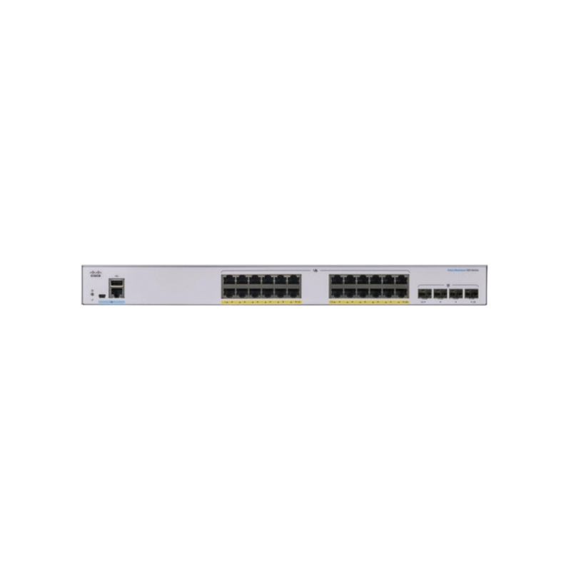 24-портовый гигабитный управляемый PoE-коммутатор Cisco CBS350-24P-4G, 4 x 1G SFP