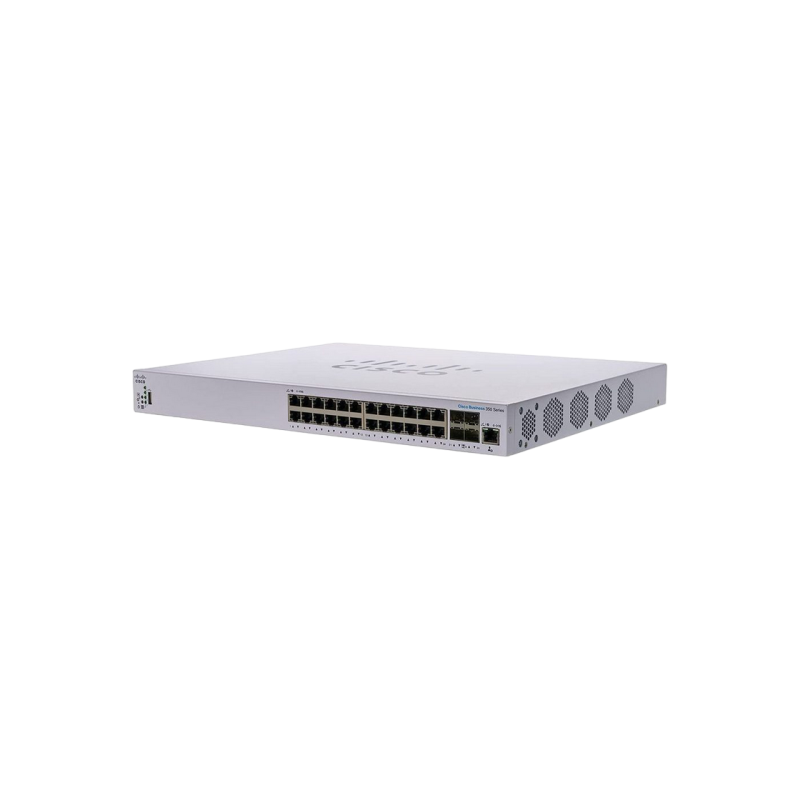 24-портовые 10-гигабитные стекируемые управляемые коммутаторы Cisco CBS350-24XS, 4x10G Combo + 20xSFP+