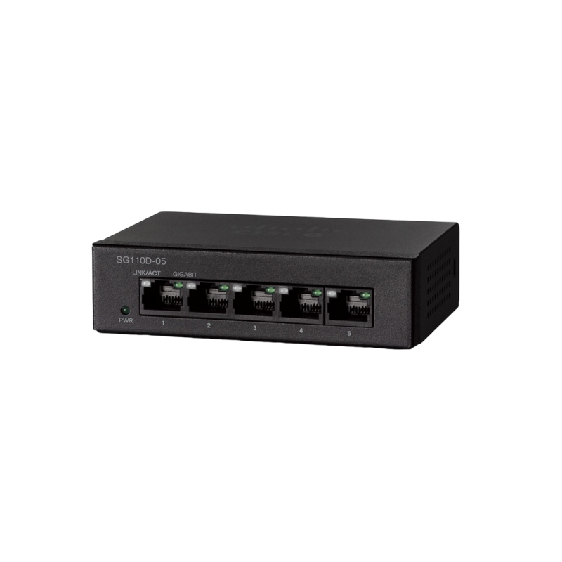 .5-портовый гигабитный настольный коммутатор Cisco SG110D-05
