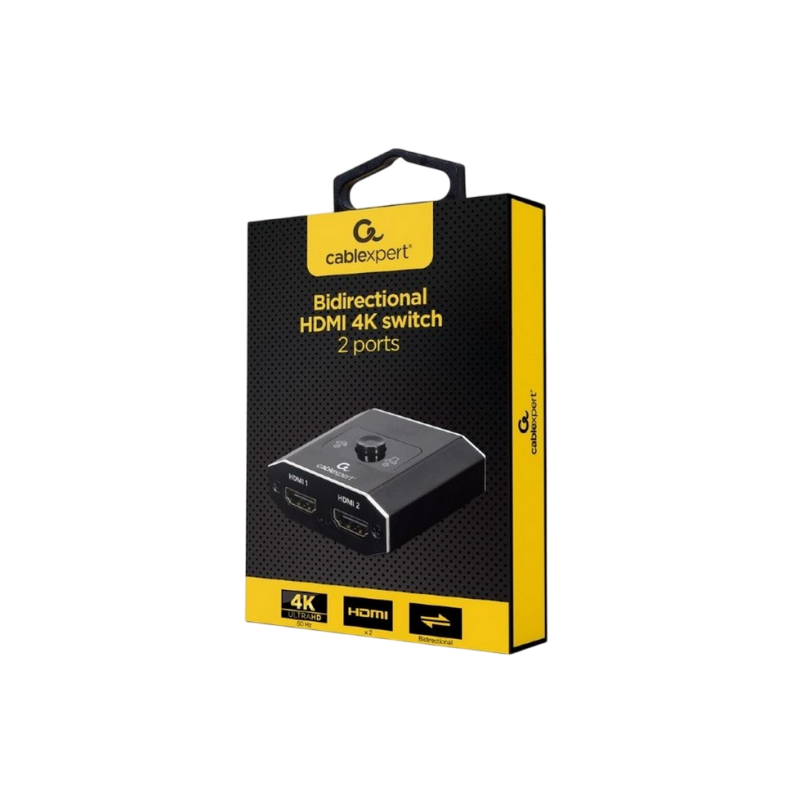 Коммутатор Cablexpert DSW-HDMI-21, двунаправленный коммутатор HDMI 4K, 2 порта