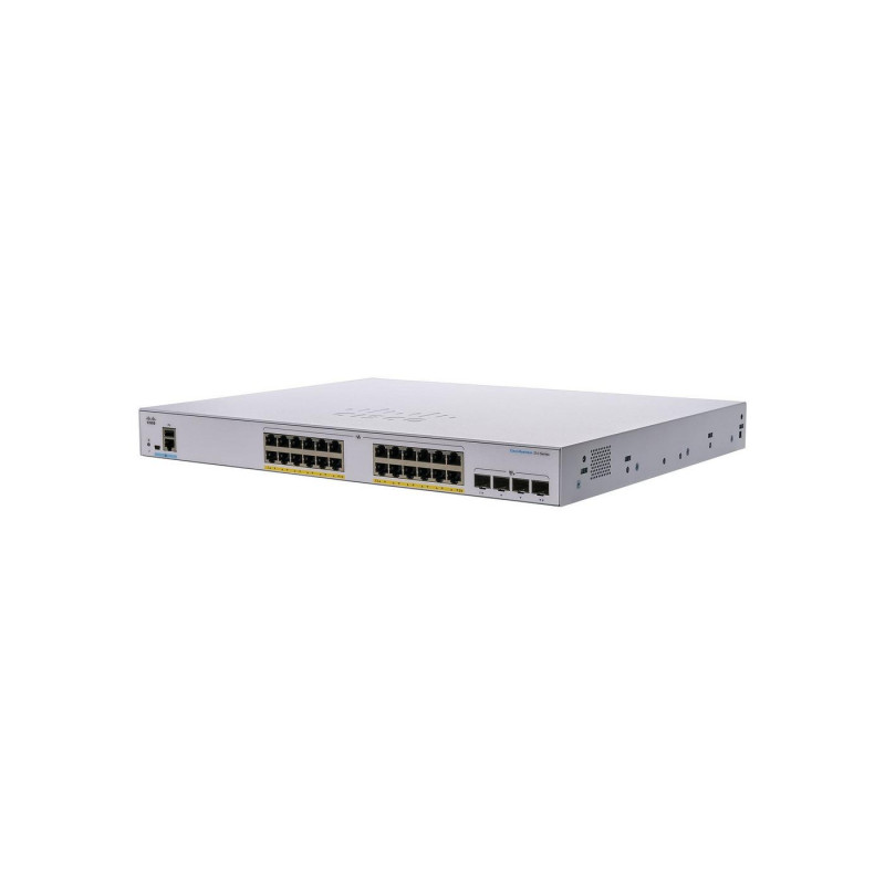 24-портовый гигабитный интеллектуальный коммутатор PoE Cisco CBS250-24P-4X, 4 x 10G SFP+