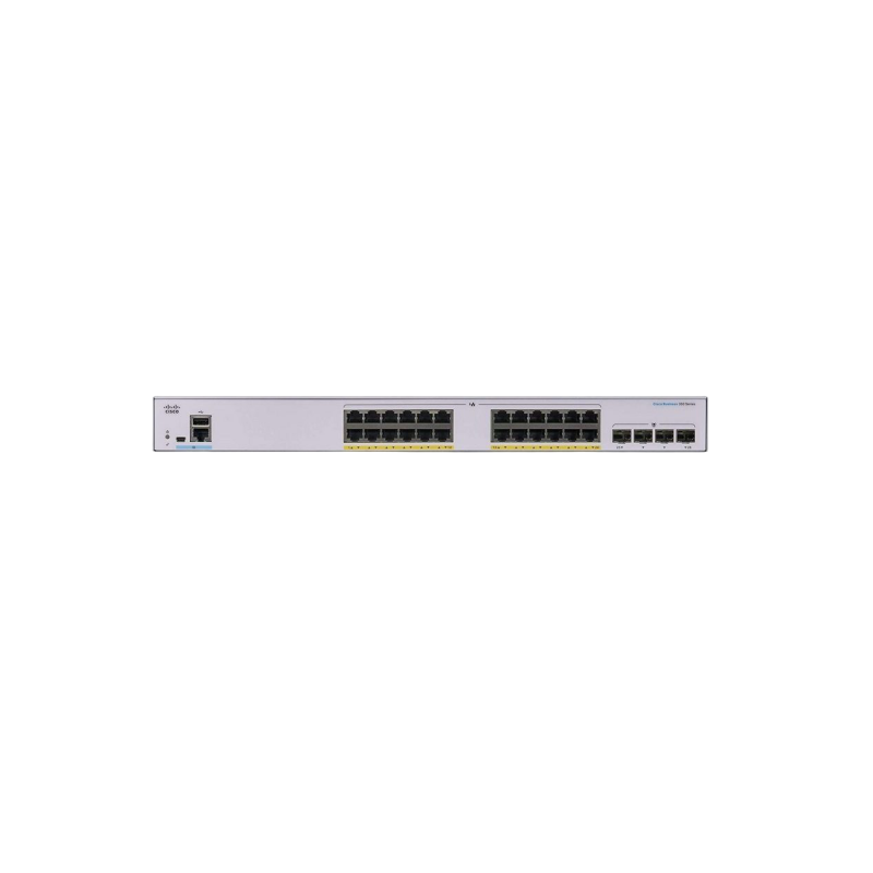 24-портовый гигабитный управляемый PoE-коммутатор Cisco CBS350-24P-4X, 4 x 10G SFP+