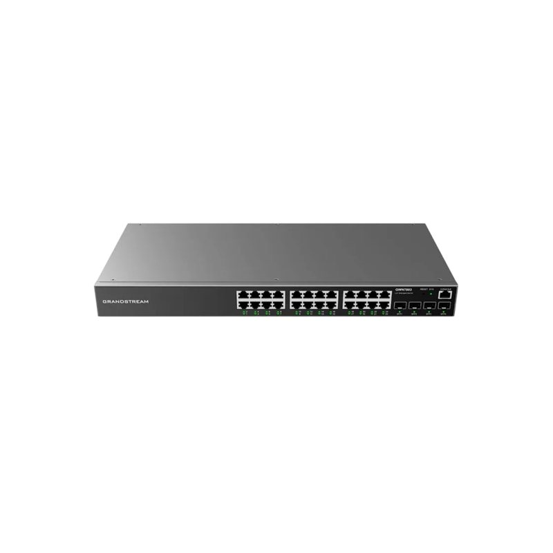 24-port 10/100/1000Mbps L2++ Managed Switch Grandstream "GWN7803 Pro", 2xSFP+, Console Port, RPS