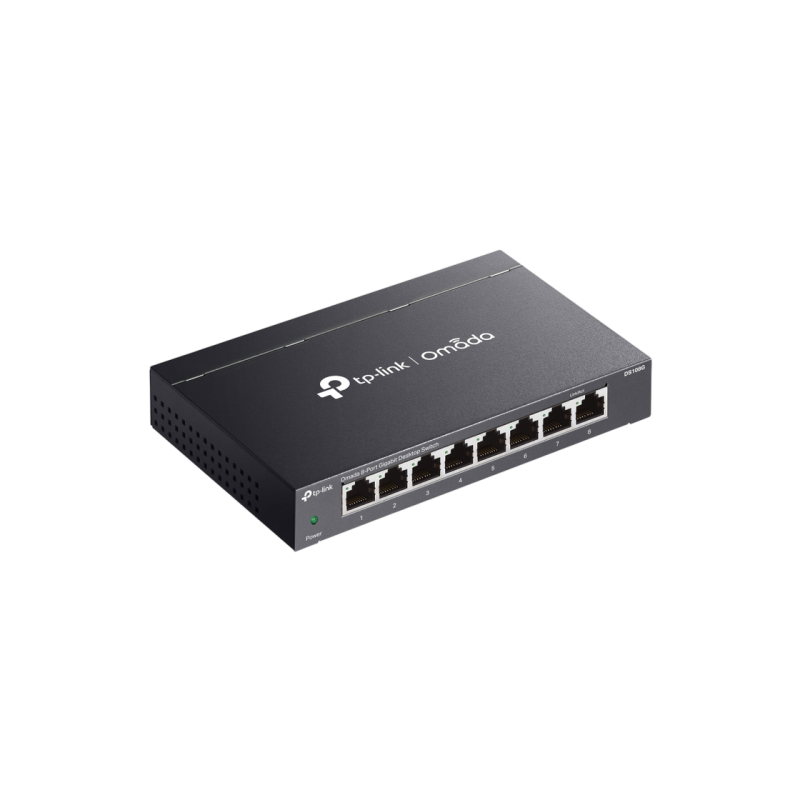 .8-port 10/100/1000Mbps Switch TP-LINK "DS108G", Loop Prevention, QoS, steel case