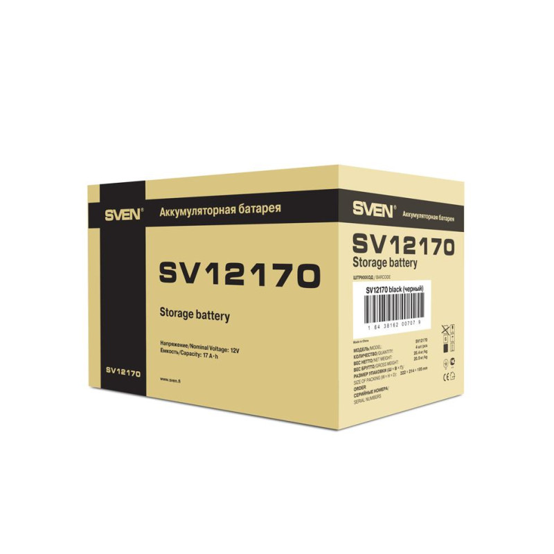 UPS Battery Sven SV-0222017, 12V/17AH