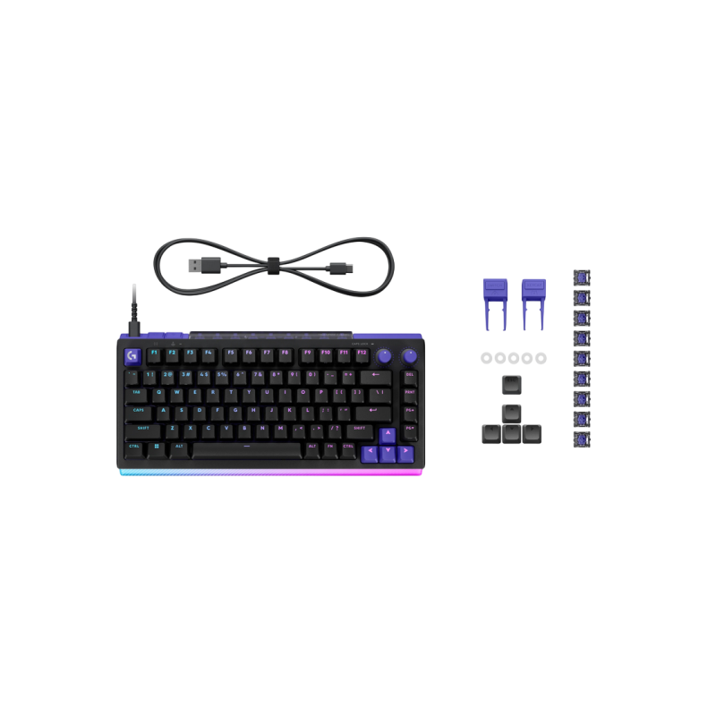 Клавиатура Logitech G512 X 75 Wired, Tactile, Black