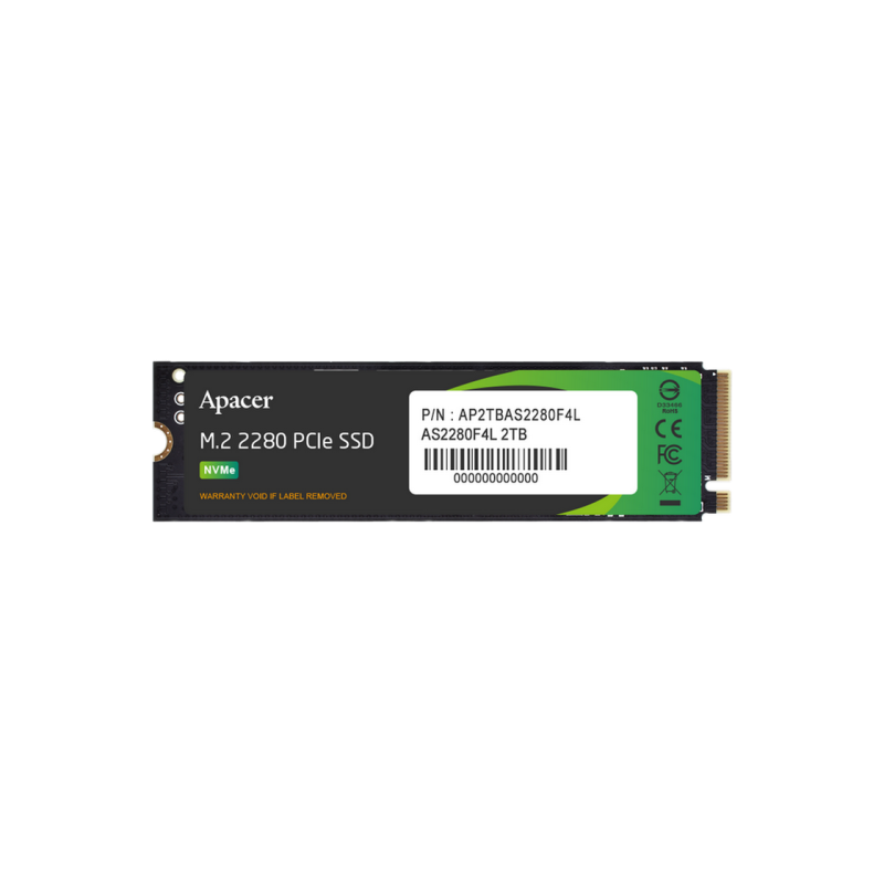 .M.2 NVMe SSD 2.0TB Apacer AS2280F4L [PCIe 5.0 x4, R/W:10400/8700MB/s, 1300K/1500K IOPS, 1200TBW, 3D NAND TLC