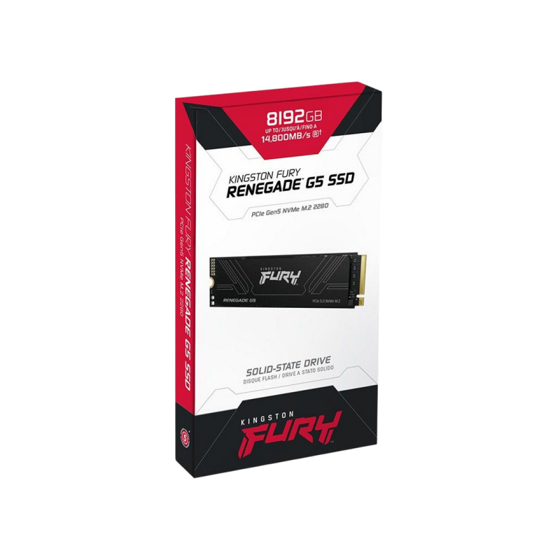 .M.2 NVMe SSD 8.0TB Kingston FURY Renegade G5 [PCIe 5.0 x4, R/W:14800/14000MB/s, 2200K/2200K IOPS, 8PB TBW, SM2508