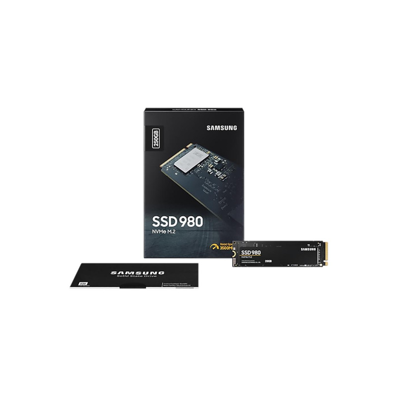 .M.2 NVMe SSD 250GB Samsung 980 [PCIe 3.0 x4, R/W:2900/1300MB/s, 230/320K IOPS, 150TBW, Pablo, 3D-NAND TLC