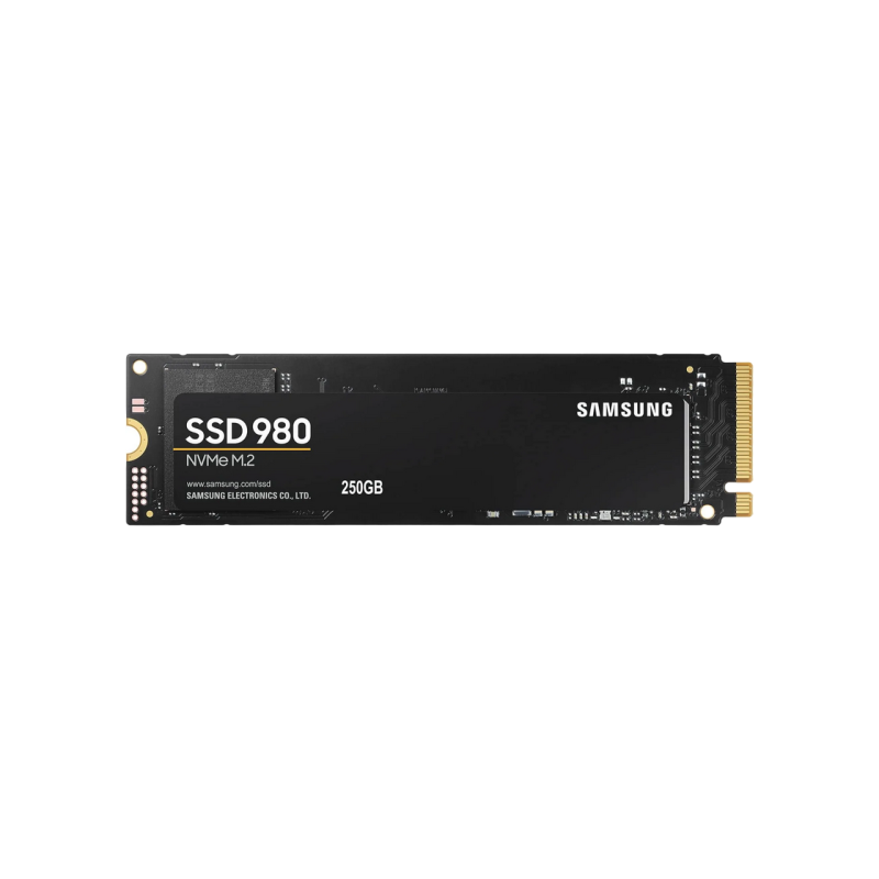 .M.2 NVMe SSD    250GB Samsung  980 [PCIe 3.0 x4, R/W:2900/1300MB/s, 230/320K IOPS, 150TBW, Pablo, 3D-NAND TLC