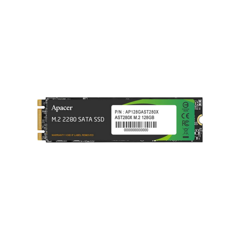 .M.2 SATA SSD   128GB Apacer AST280X "AP256GAST280X" [80mm, R/W:520/500MB/s, 25K/72K IOPs, 70TB TBW, 1.5M