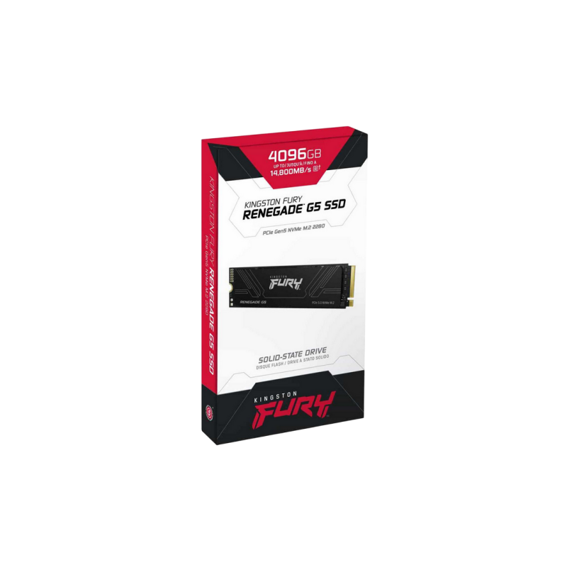 .M.2 NVMe SSD 4.0TB Kingston FURY Renegade G5 [PCIe 5.0 x4, R/W:14800/14000MB/s, 2200K/2200K IOPS, 4PB TBW, SM2508