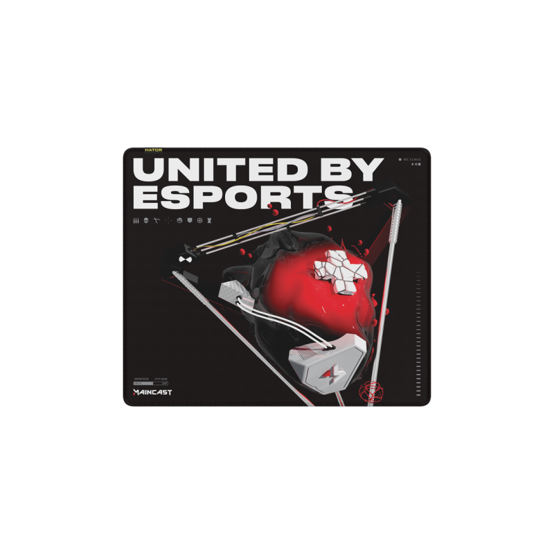 Gaming Mouse Pad HATOR TONN eSports L (HTP-033), MAINCAST edition, black