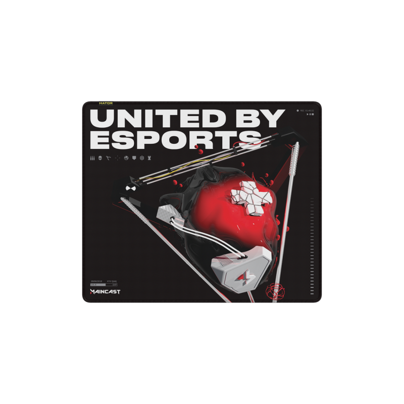 Gaming Mouse Pad HATOR TONN eSports L (HTP-033), MAINCAST edition, black