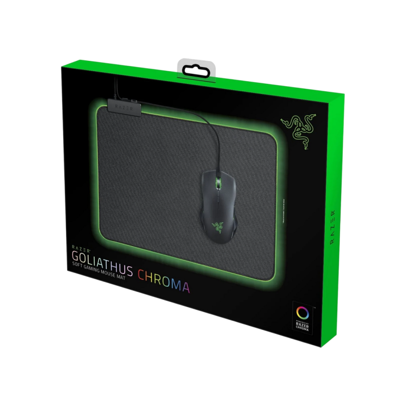 Gaming Mouse Razer Goliathus Chroma with Razer Chroma RGB Standart Size Mat Black