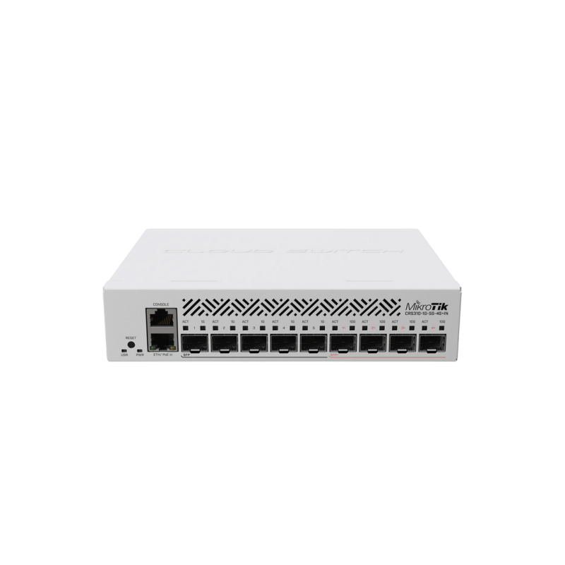 Mikrotik Cloud Router Switch CRS310-1G-5S-4S+IN, Desktop Enclosure